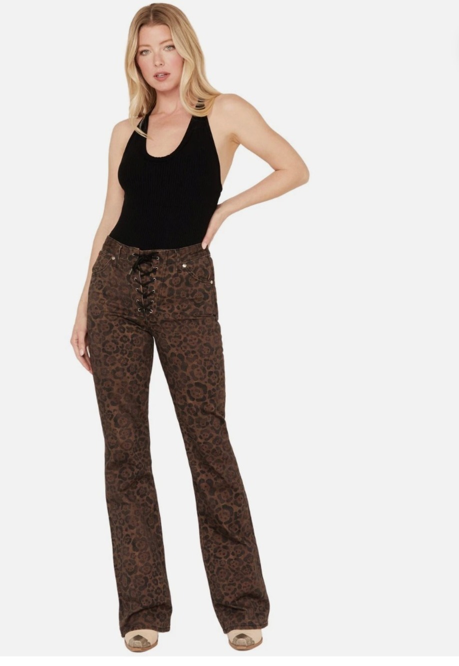 Westward Fender X Wrangler Retro Jaguar Lace Up Jeans